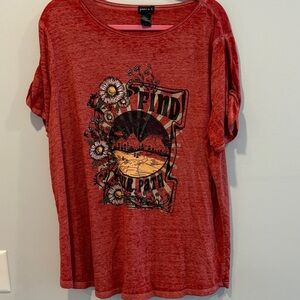Junk Food Clothing Red Find Your Path Tee